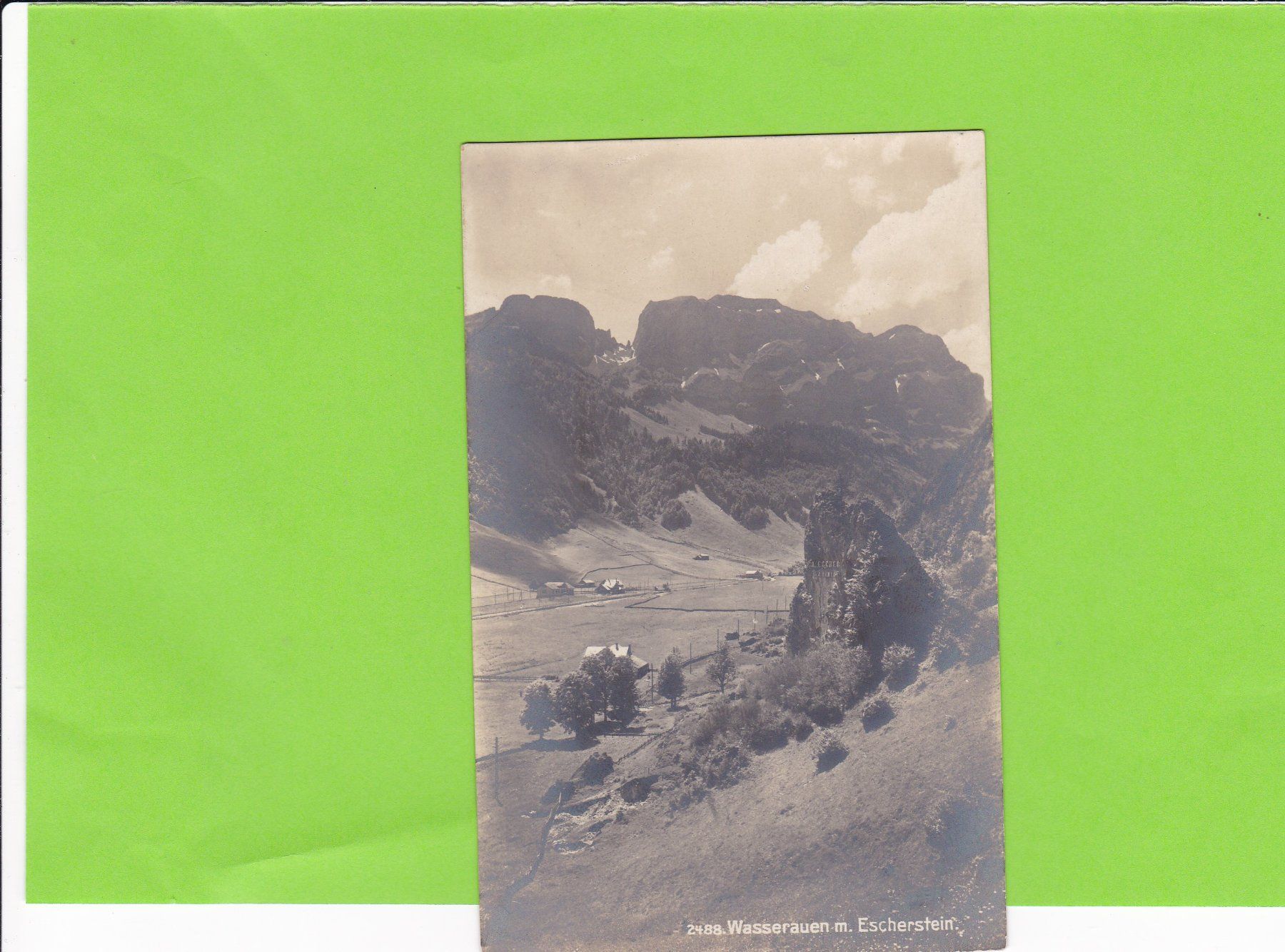 Cartoline postali: Wasserauen mit Escherstein – Usato da St. Peterzell venduto da neckertal
