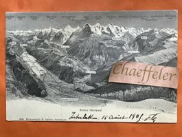 Ansichtskarte Berner Oberland Interlaken 1909 gelaufen