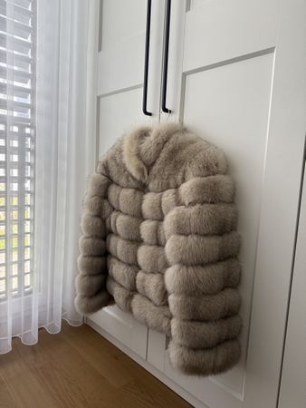 Echte Fuchsfelljacke | 2-in-1 Jacke & Weste | Sehr guter Zus