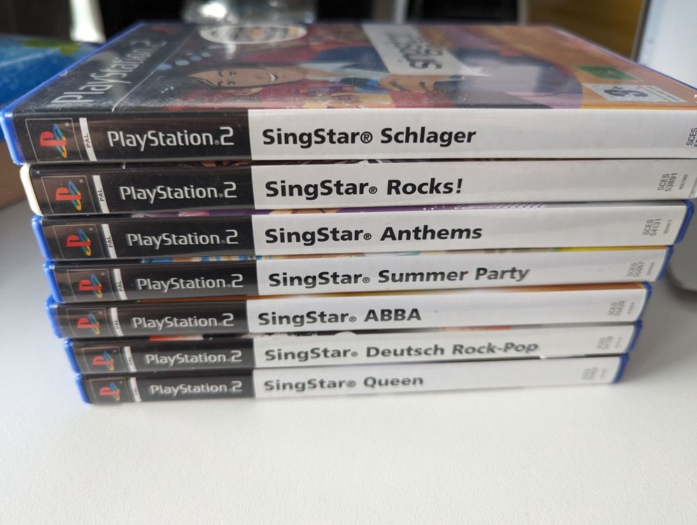 Singstar PS2 Games x 7 Schlager Rocks Queen ABBA Anthems | Kaufen auf ...