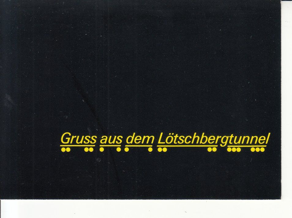 Cartoline postali: Lötschbergtunnel 1983 – Usato da Bürglen TG venduto da StampGraf