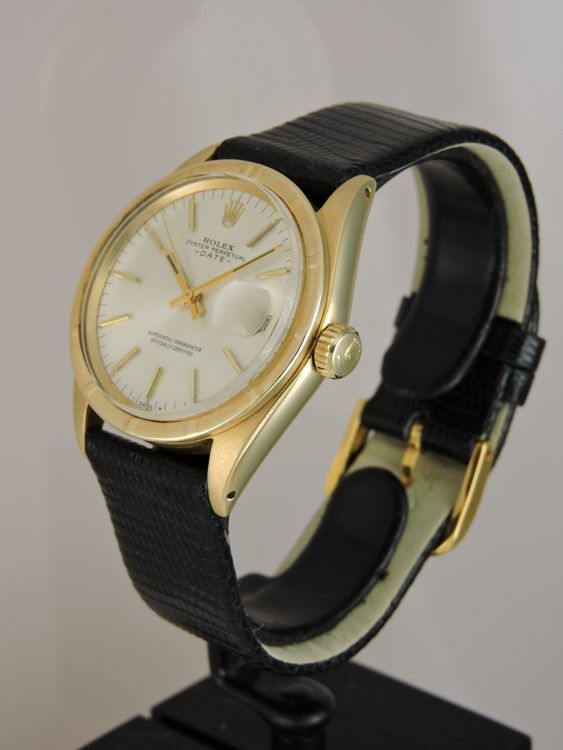 Rolex Orologi: 1967 Rolex Oyster Perpetual Date 18k Yellow Gold - Serviced – Usato da Bern venduto da Vintage-Oyster 1