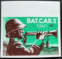 Soldatenmarke 2.WK, Schützen Bat 2, Aufdr, gesc, Wi Inf 16-2