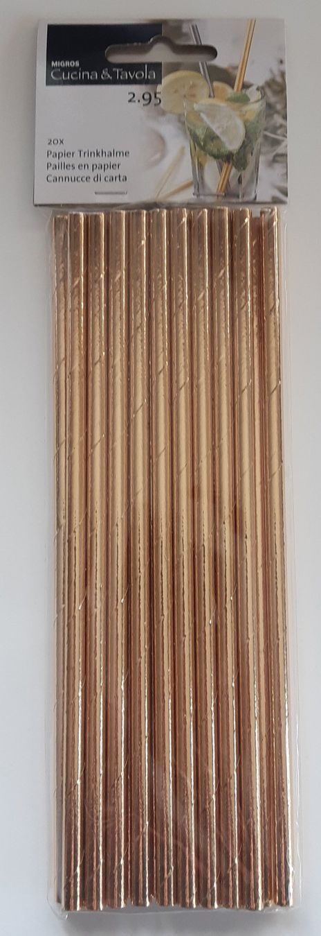 Tutte le decorazioni: Pailles en papier - Or – Nuovo e nell'imballaggio originale da La Chaux-de-Fonds venduto da beasach