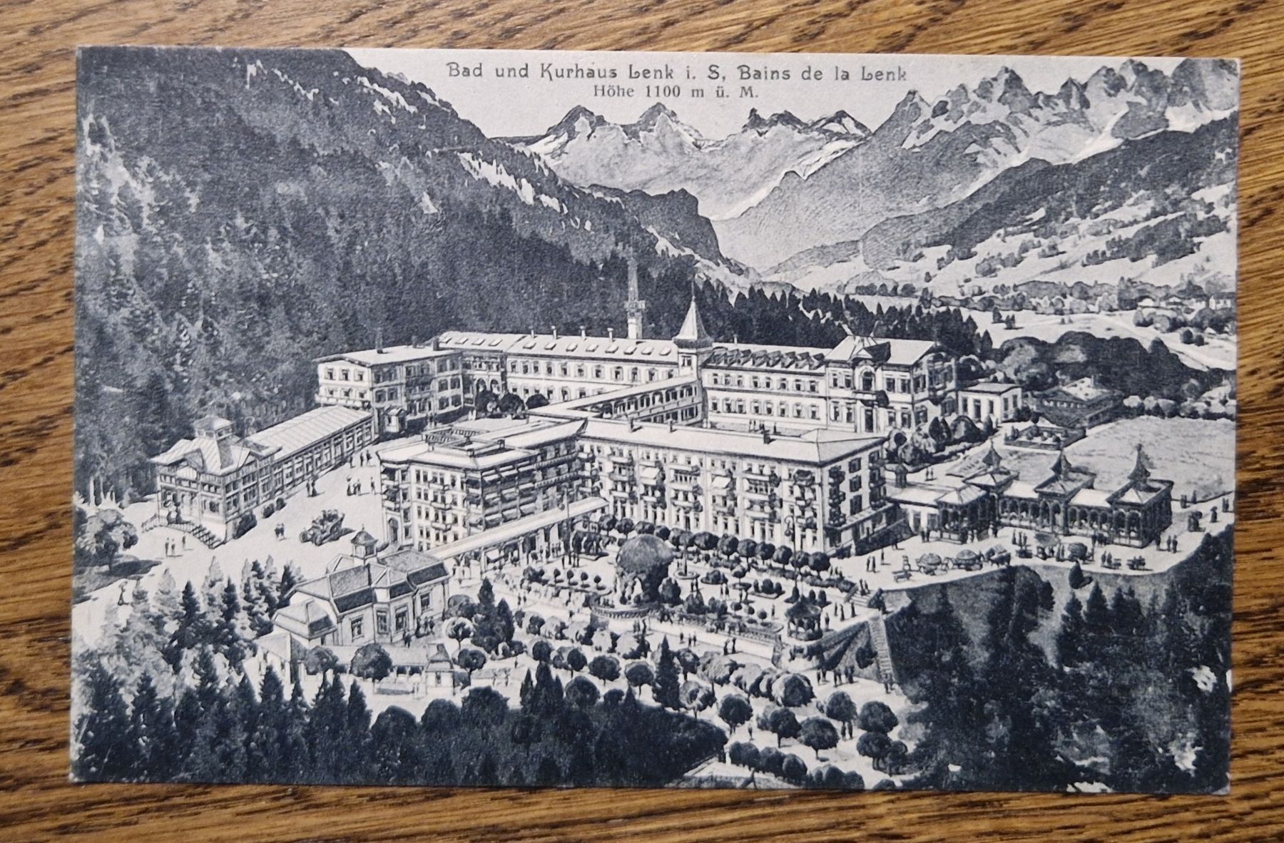 Cartoline postali: Bad- und Kurhaus Lenk i. S. 1924 – Usato da Ebikon venduto da Donar50