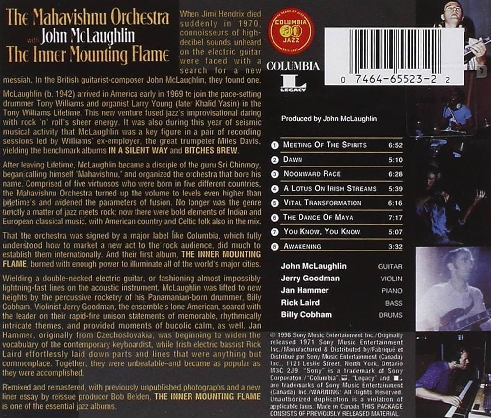CDs: THE INNER MOUNTING FLAME (1970) with John McLaughlin – Gebraucht aus Sils im Domleschg von Mattangs 1
