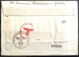 1942 Zensurbrief ( Deutsches Reich ) nach Deutschland