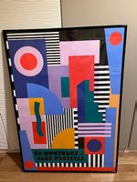 Affiche Montreux Jazz Camille Walala, 100x70 cm avec cadre 