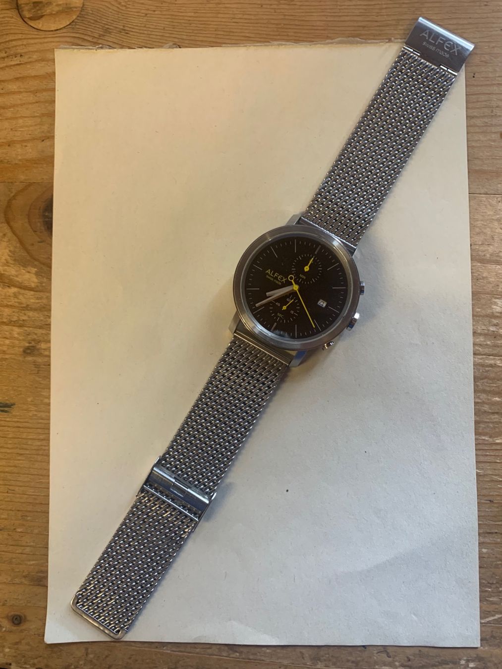 Alfex Orologi: Neuwertiger Cover Chronograph Swiss Made – Nuovo (secondo la descrizione) da Ermensee venduto da Alainmischler