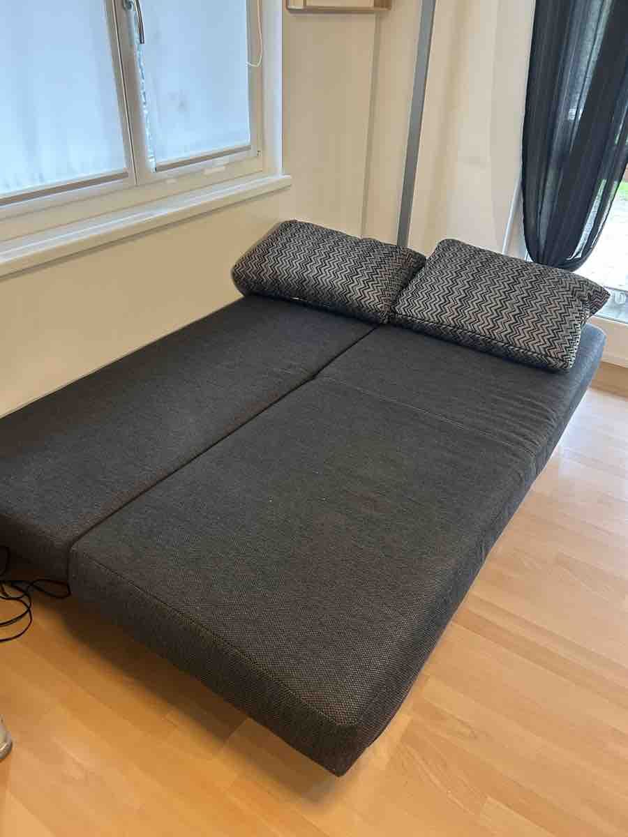 Divani: Bettsofa grau aus Stoff mit Schlaffunktion – Usato da Schwarzenburg venduto da Zazflu 3