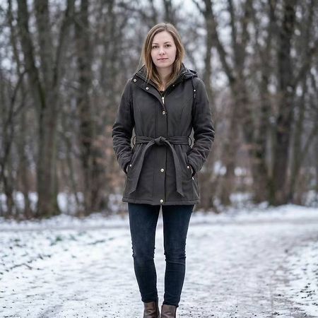 Michael Kors Damen Winterjacke Parka M Sherpa Fleece