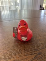 Badeente rot mit Dom Motiv Gebraucht guter Zustand