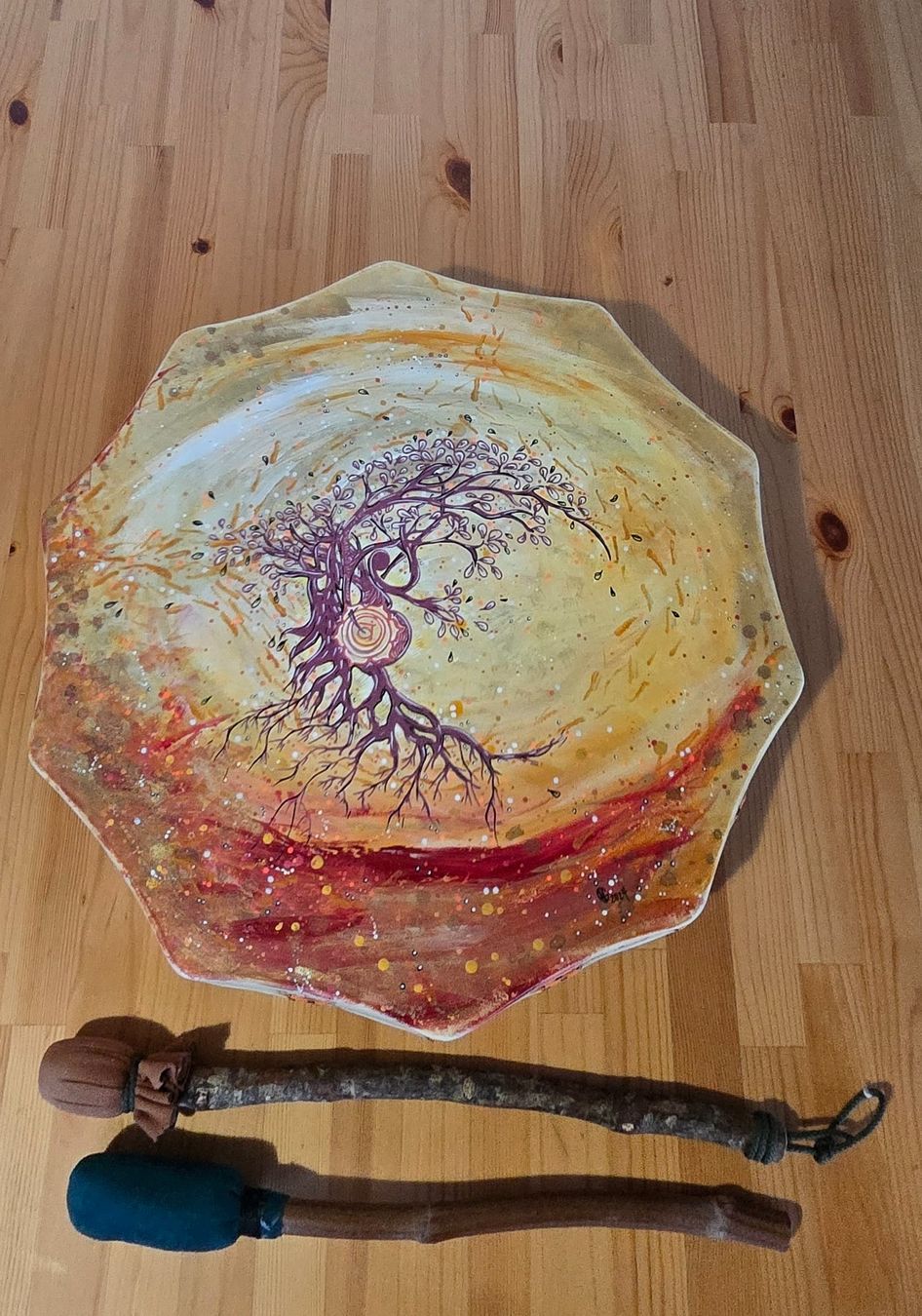 Strumenti musicali: Tambours chamanique daim 40 cm – Usato da Alle venduto da Mystic_13