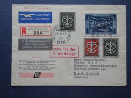 1945 W21A + W19-W20 FDC in schöner Erhaltung