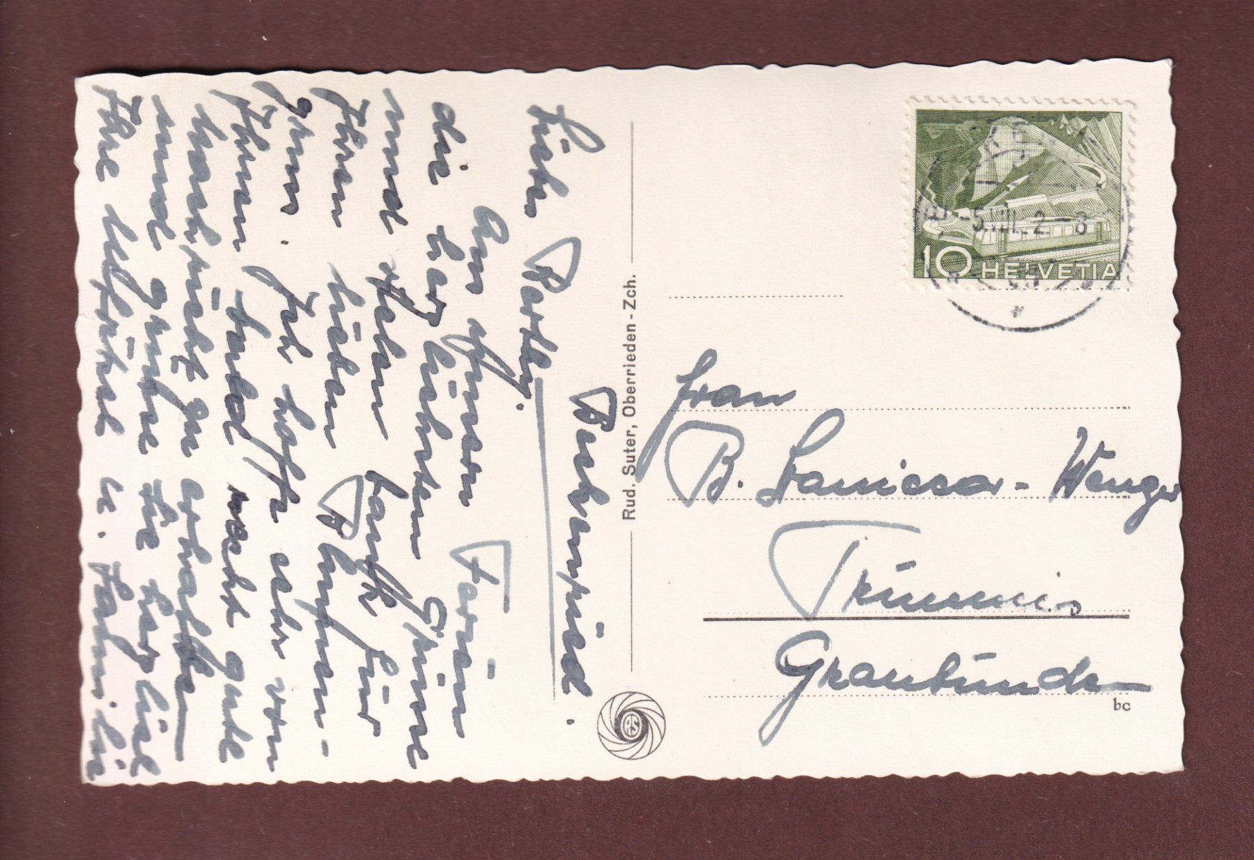 Cartes postales: BECKENRIED - 1952 – D'occasion à Pully par nicecards-shop 1