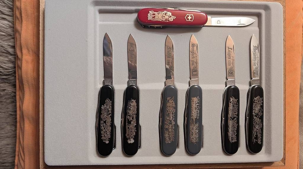 Coltelli tascabile: Original Sammlerbox Schweizer Viktorinox Messer – Usato da Winterthur venduto da uri55