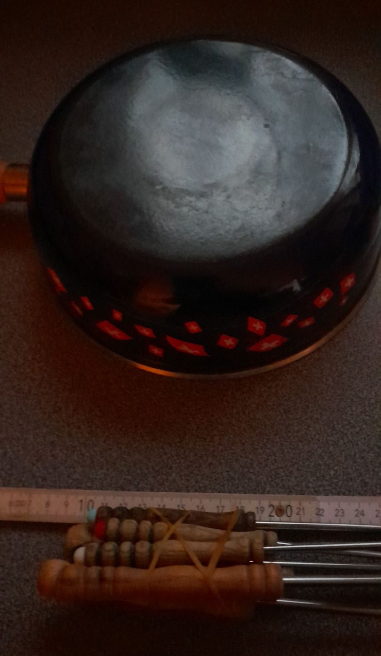 Padelle: Fonduepfanne mit Gabeln – Usato da Adlikon b. Andelfingen venduto da Kraemse 7