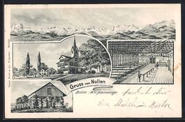 Litho Hosenruck, Gasthaus auf dem Nollen