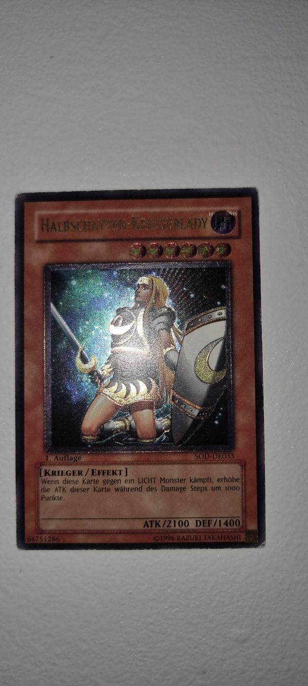 Karten: Yugioh Halbschatten Krigerlady – Gebraucht aus Suhr von qkr_62qb