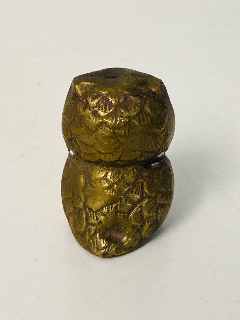 Statuette: Briefbeschwerer Talisman Eule Messing Mid Century 60s – Usato da Zürich venduto da Arche_Brockenhaus 2