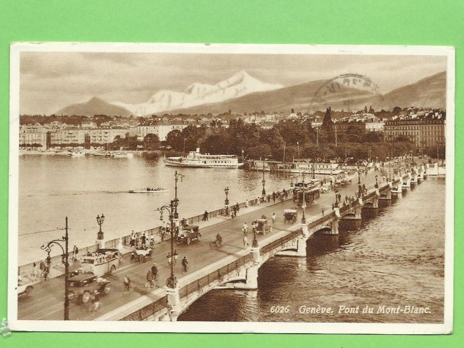Cartoline postali: Genève, Pont du Mont-Blanc – Usato da Zürich venduto da t24_de