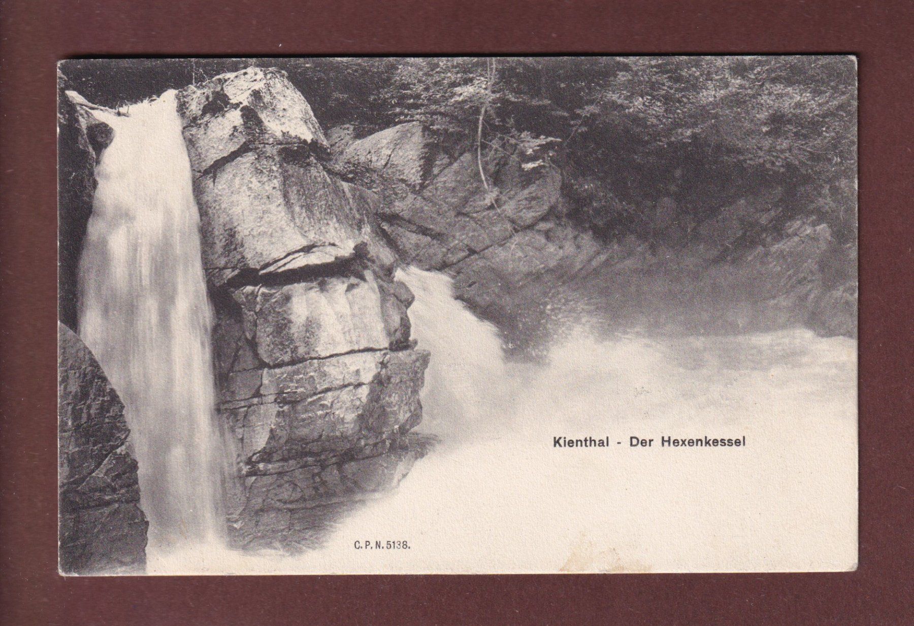 Cartoline postali: KIENTAL - Hexenkessel - CPN – Usato da Pully venduto da nicecards-shop