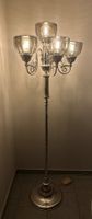Vintage Stehlampe, Lampe, versilbert ca. 164 cm