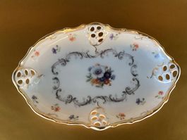 Rosenthal / Schale Moliére  Charlotte floral Goldrand 17,3cm
