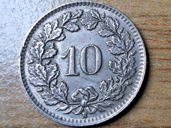 Tutti le monete: 10 Rappen 1950 - fast unzirkuliert! – Usato da Münchenstein venduto da purbach1 9