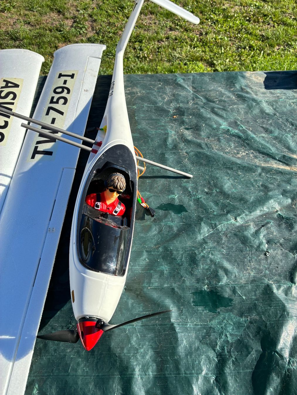 RC Modellflugzeug ASW 28 Segler gebraucht in gutem Zustand (Gebraucht ...