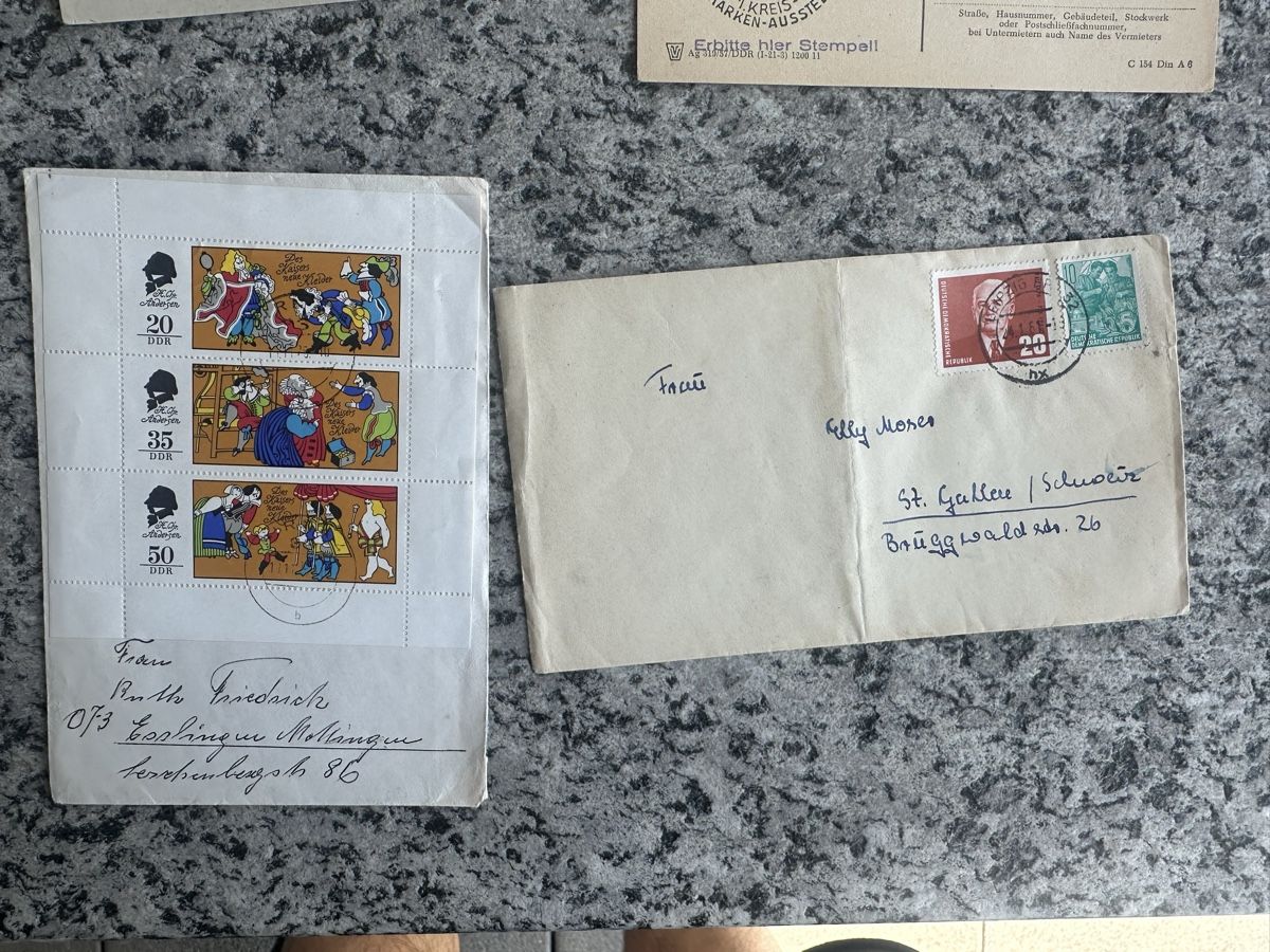 Tutti i francobolli: 43 Briefe meist ech gelaufen DDR – Usato da Wettingen venduto da Phibras 5