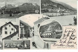SAMADEN GR Mehrbildkarte gel. 1904 mit Balkenstempel!