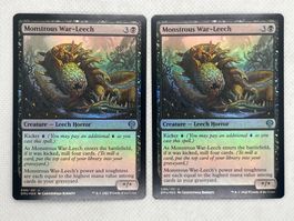 Seltene Magic Karte: Monstrous War-Leech 098/281 U