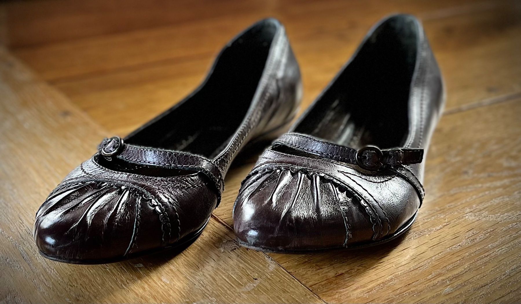 Scarpe da donna: VANDER LAAN - braune Echtleder Ballerinas, Gr. 37 – Nuovo (secondo la descrizione) da Arbon venduto da KaSaBo 2