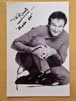 Robin Williams, Original Autogramm auf Foto in s/w