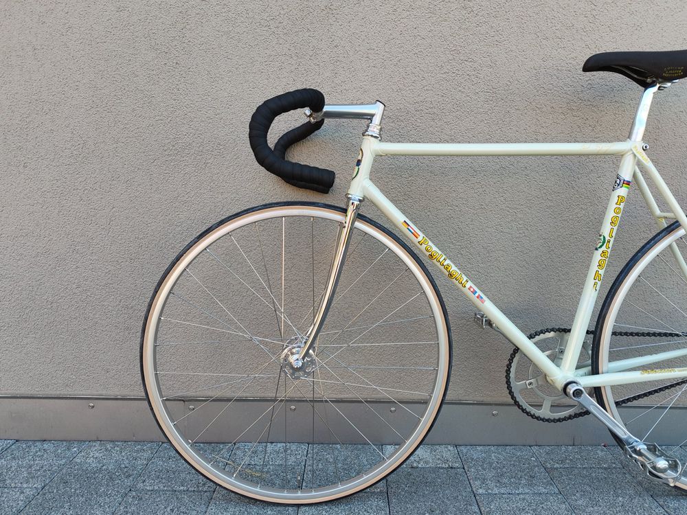 Pogliaghi Pista - originales italienisches Stahl-Bahnrad TOP (Gebraucht ...