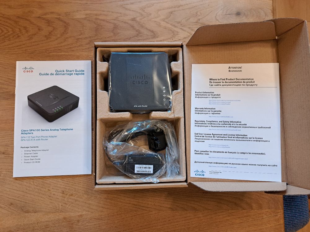 Cisco SPA112 Telefon Adapter (Neu und originalverpackt) in Pratteln für ...