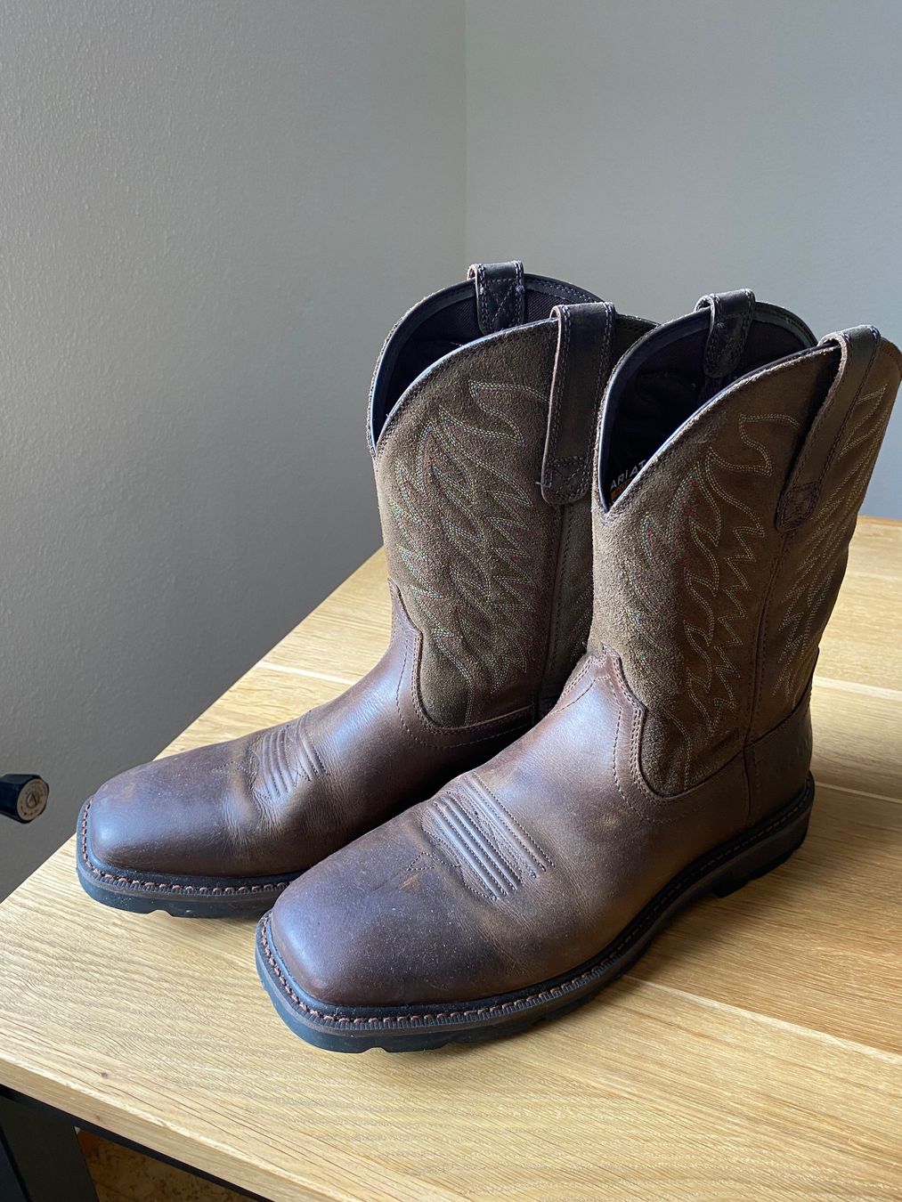 Herrenschuhe: Ariat Leder Workboots (Arbeitsstiefel) Gr. 45 – Gebraucht aus Maienfeld von GR-Ami15