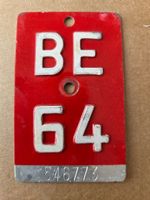 Velonummer BE 64 plaque velo