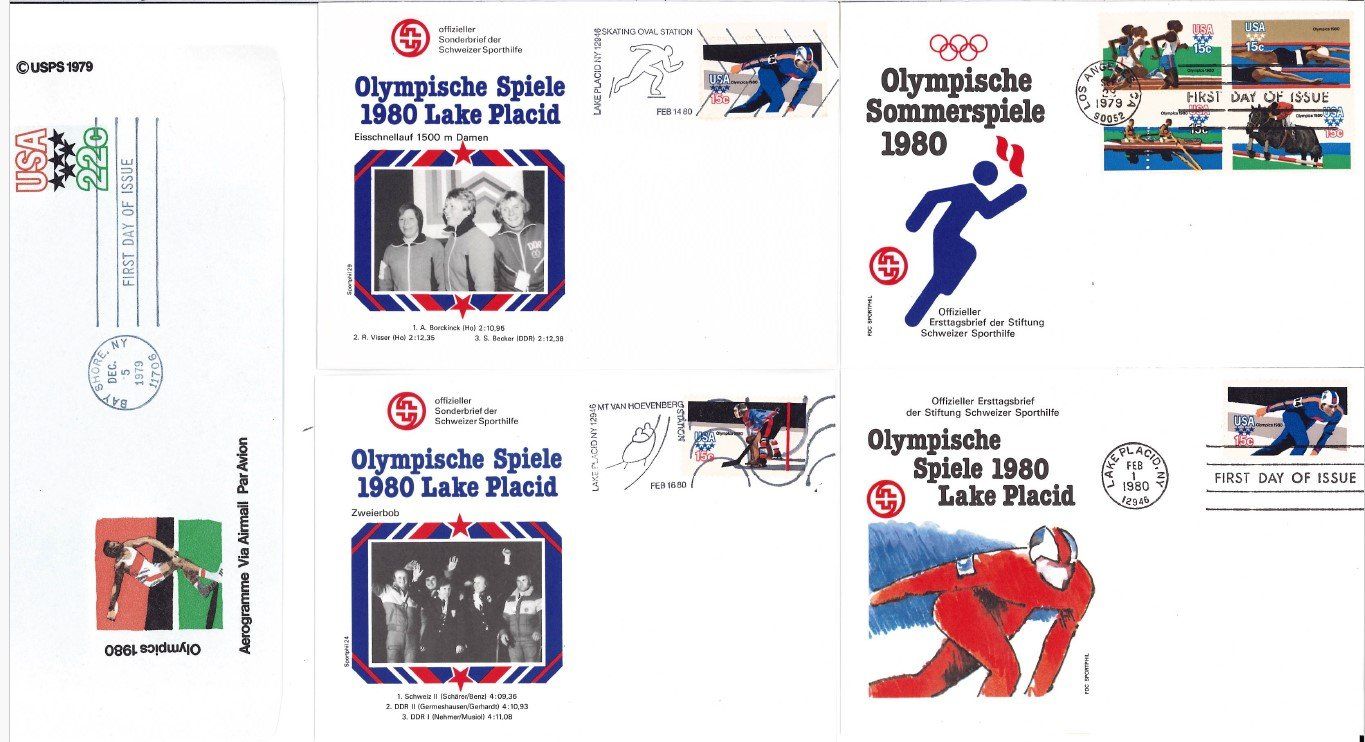 Tous les timbres: 21 Belege Olymoiade 1980 – D'occasion à Bellach par qsearch