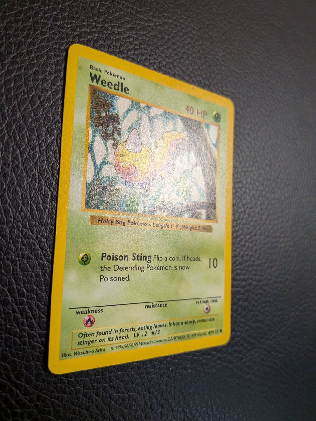 Pokémon Sammelbilder & Trading cards: Base Set Shadowless Weedle 69/102 Ab 1 – Gebraucht aus Paradiso von Pkmn10 1