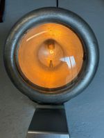 Alte Industrielampe Metall Glas