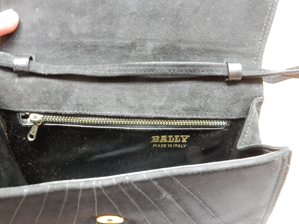 ältere Abendtasche Clutch Wildledertasche von Bally Vintage