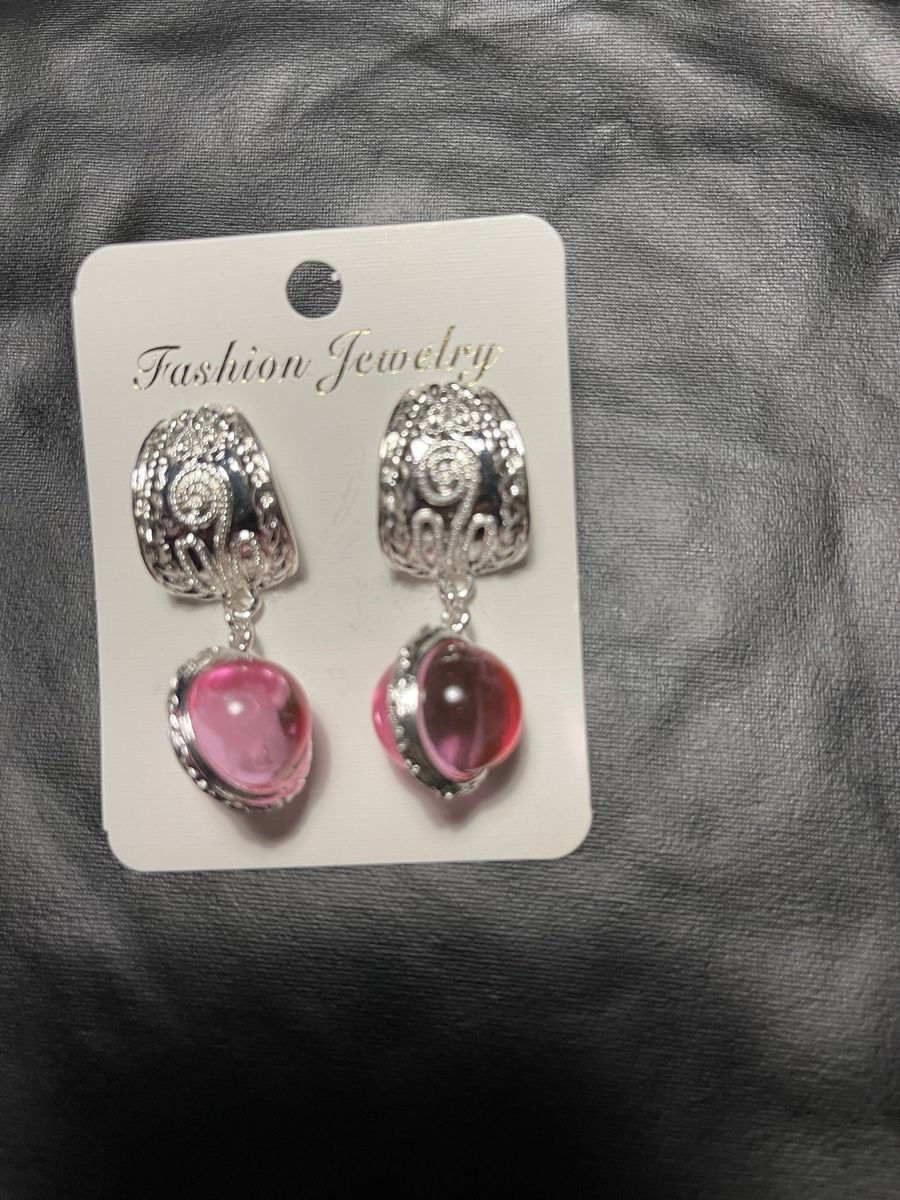 Ohrringe & -stecker: Orecchini pendenti con pietre rose e argento- nuovo – Neu und originalverpackt aus Gordevio von LanaZimm 1