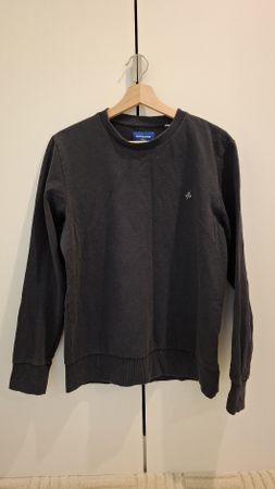 Sweatshirt Jack and Jones noir gris foncé taille S