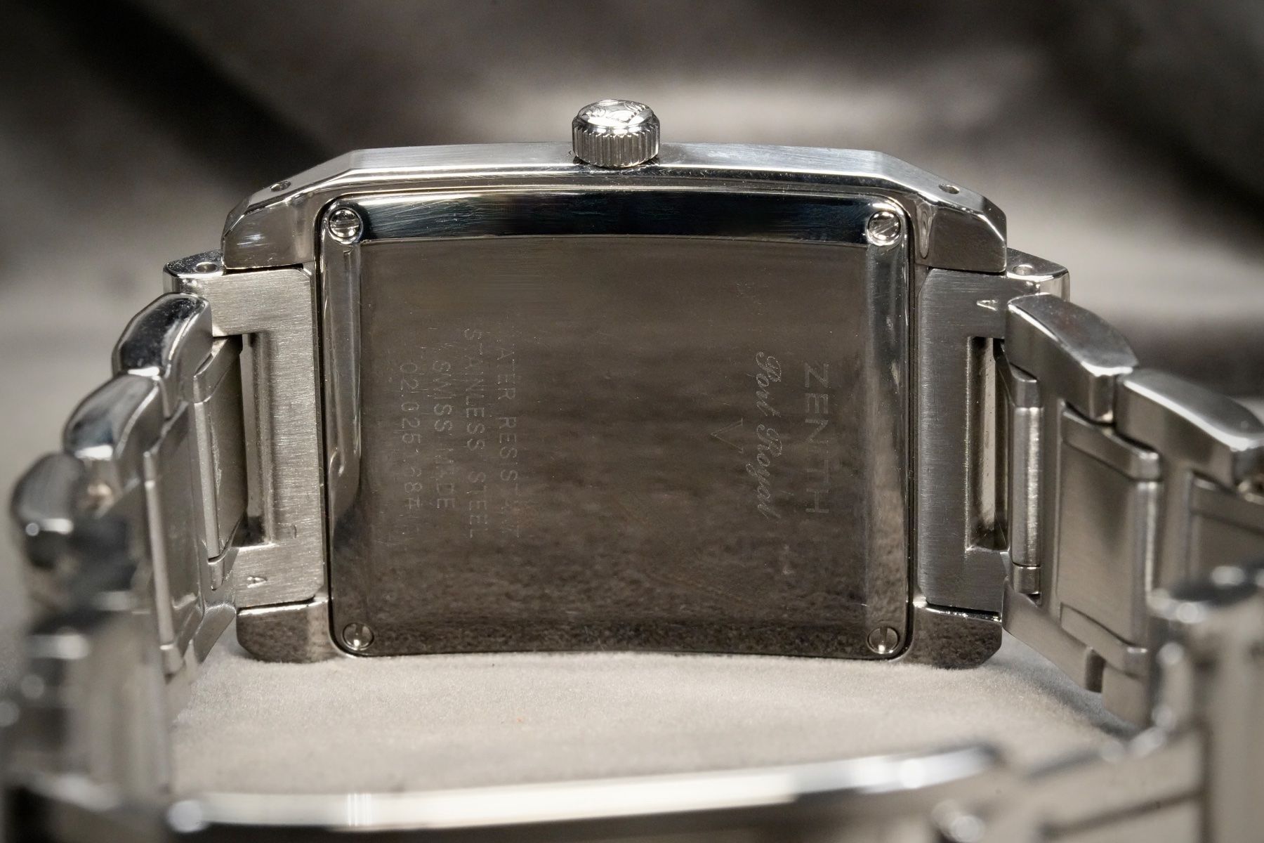 Zenith Orologi: Zenith - Elite Port Royal Tank Rectangular Automatic Steel – Usato da Morcote venduto da chronoservice 5