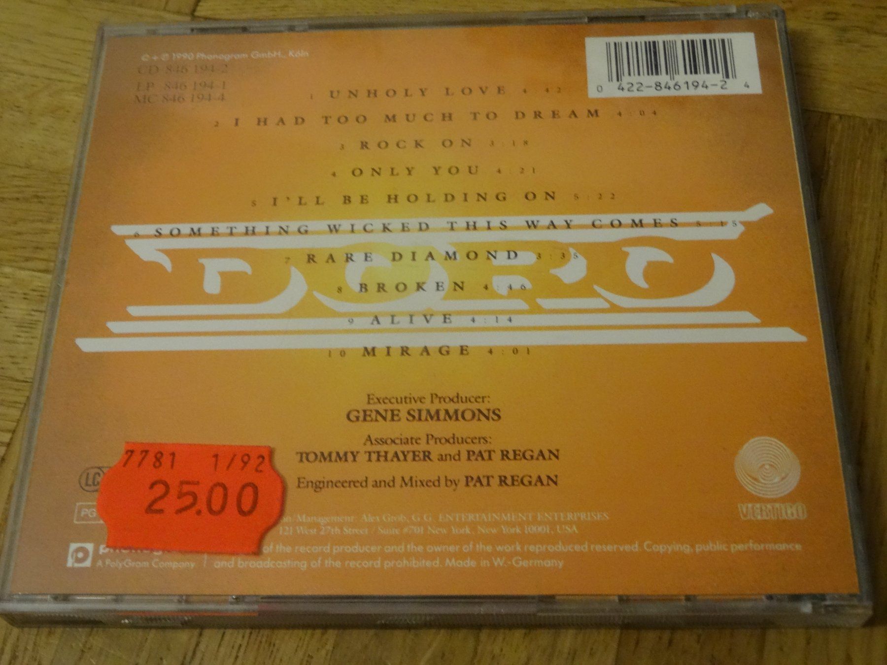 CD: Doro - CD – Usato da Olten venduto da Disc-Ausverkauf 1