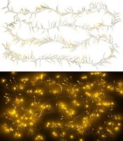 Lunartec LED-Büschel-Lichterkette, 300 warmweisse LED 3meter