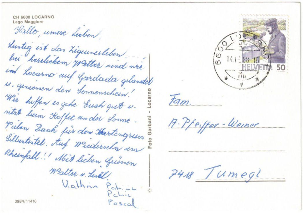 Cartoline postali: Locarno - 4 Bild AK – Usato da Binningen venduto da Mountainrider 1