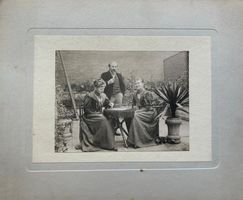 Antike Foto, Brettspiel, Spiel, um 1900